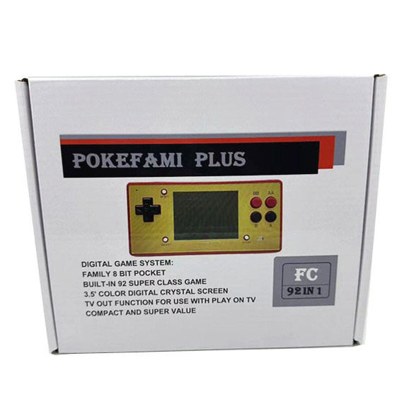 外贸版任天堂POKE FAMI PLUS FC掌机3.5寸大屏内置90个游戏