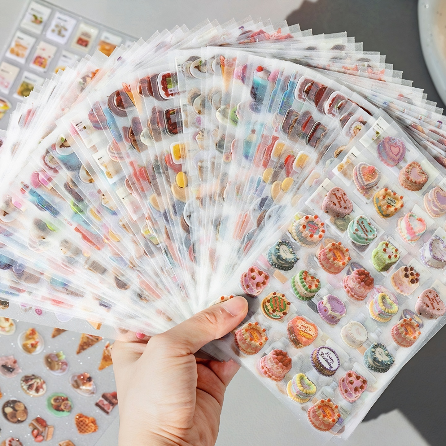 旧时确幸pet贴纸古早昭和食物复古卡通元素装饰ins手帐贴画