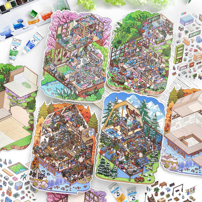 infeelme英菲我的小屋造景贴纸