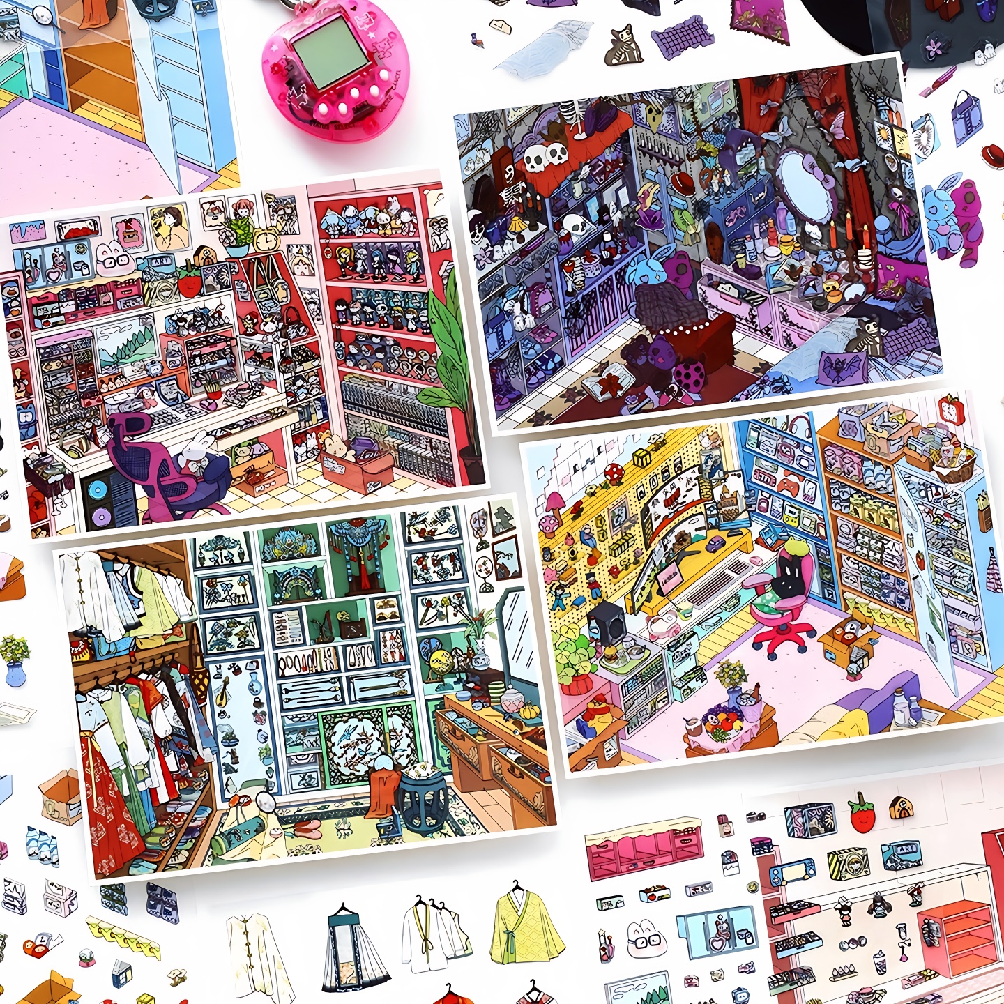 infeelme我的小屋18.0第十八弹造景贴纸可爱diy手工微缩场景贴画