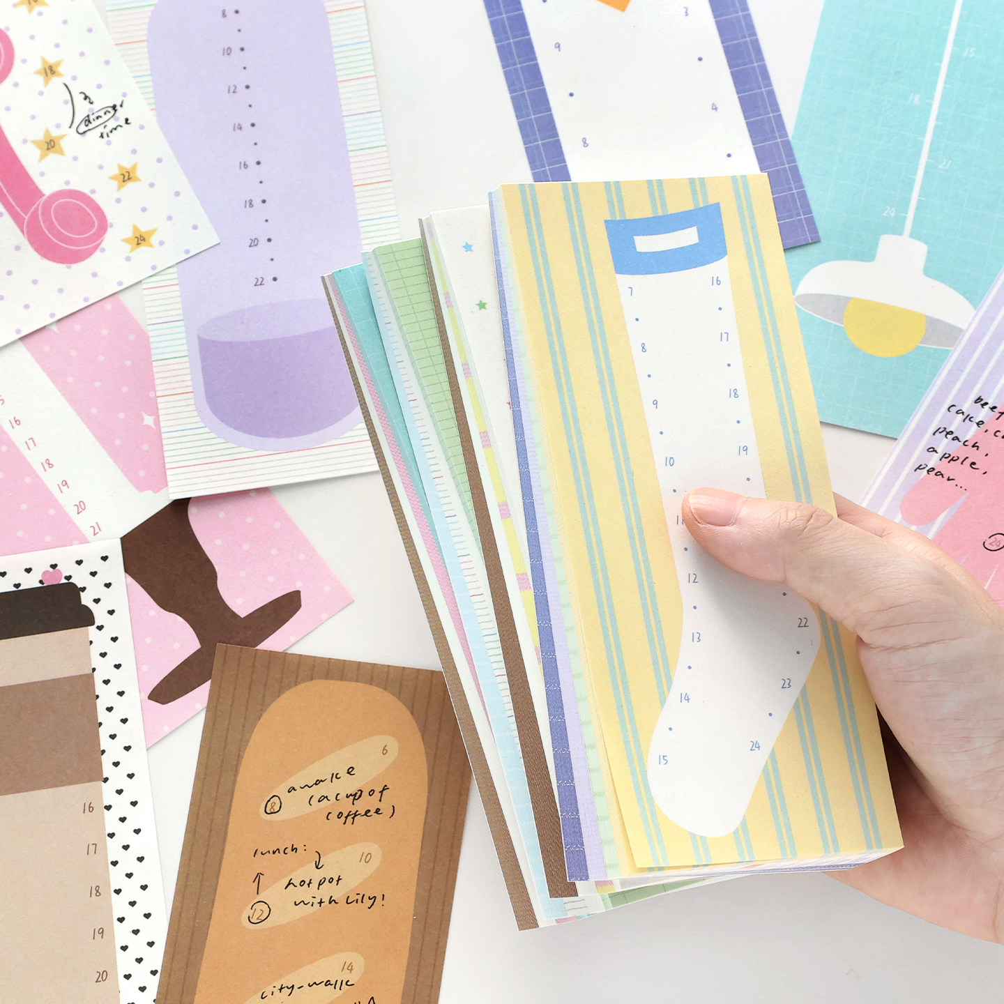 papermore时间轴长条手帐便签本图片