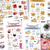 papermore日记碎片可爱手帐贴纸韩系ins手账素材造景贴画高颜值