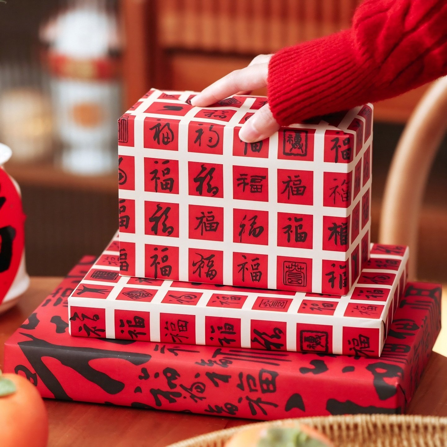 国风生日礼物包装纸新年复古新中式大尺寸古风红色礼品包装牛皮纸,文具电教/文化用品/商务用品,包装纸/蜂窝纸,淘宝优惠券,粉丝福利购,淘宝优惠卷