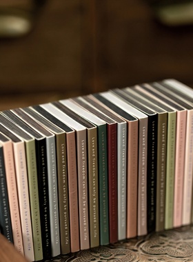 50张不重复便签本一方二集手帐素材复古植物手账装饰便签纸无粘性