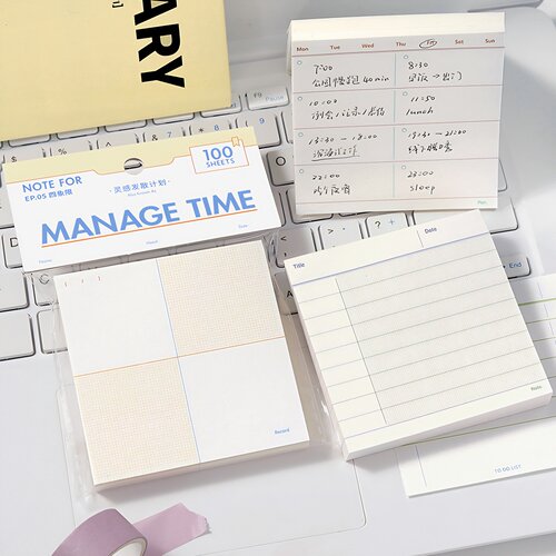 灵感发散计划notefor100张便签本清单打卡小本子手帐学习便签纸