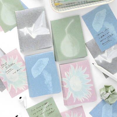 papermore浮光载梦书写纸便签本可撕无粘性手帐素材便签纸简约ins