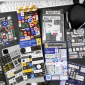 图标原件电脑文档杂志ins手帐贴纸警告标识箭头个性 创意涂鸦贴画