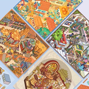 黑包第七期 8.0 第八期造景贴纸立体微缩场景高难度diy贴画7.0