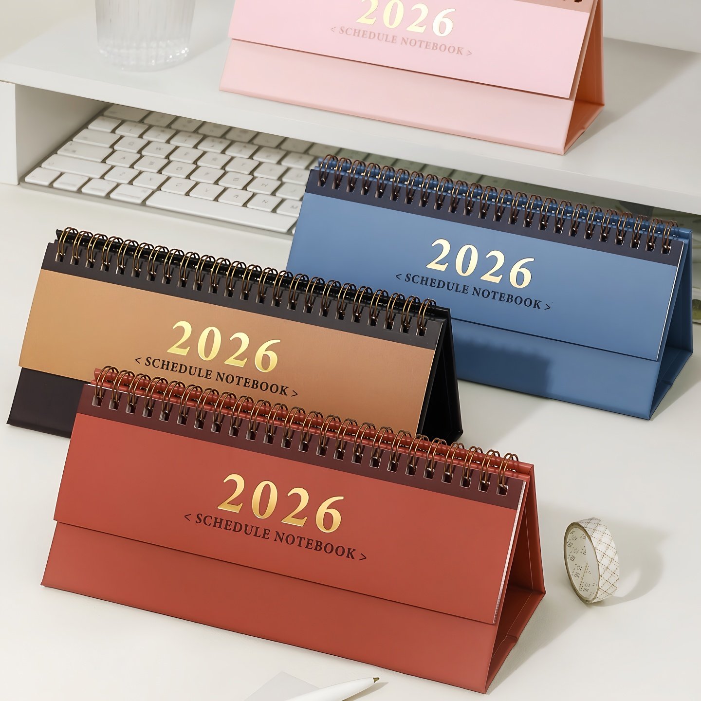 2026年打卡横版日历计划简约商务桌面迷你记事目标自律mini小台历,文具电教/文化用品/商务用品,台历,淘宝优惠券,粉丝福利购,淘宝优惠卷