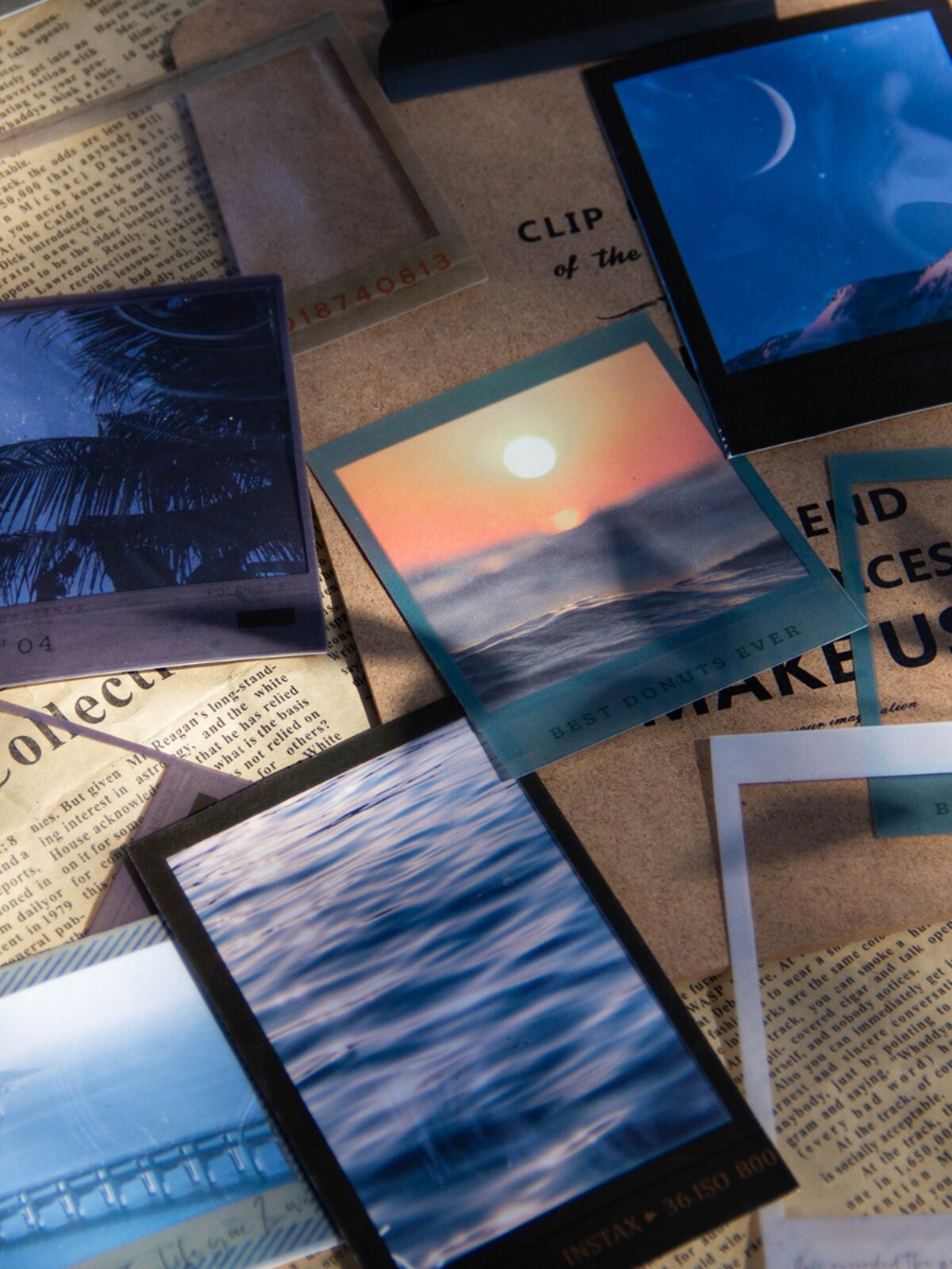 생활 필름 기계 프레임 테두리 대화 상자 복고풍 필름 핸드북 PET 노트 끈적이지 않는 DIY 핸드북 재료