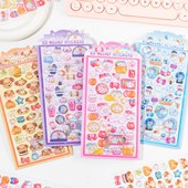BONBON DROP 日系3D浮雕贴纸卡通实心颗粒立体水晶胶滴贴画可爱风