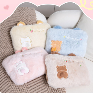 启迪星充电式国标热水袋卡通防爆电暖袋学生暖手宝暖水袋暖宝宝女