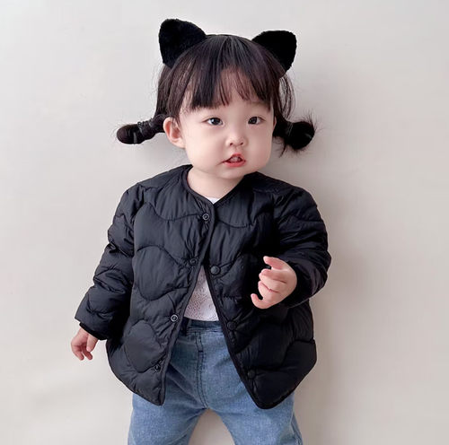 宝宝羽绒服轻薄中厚外套小开衫冬