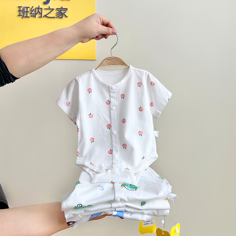 莫代尔三角哈衣班纳之家爬服短袖