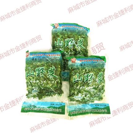 山野菜大别山麻城特产金捷利农家自制腌泡菜野生山笋百花菜300g*2