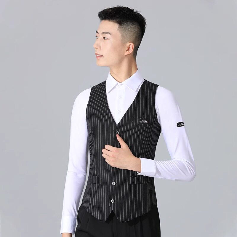 马甲衬衫舞蹈服比赛服丹宝罗新款