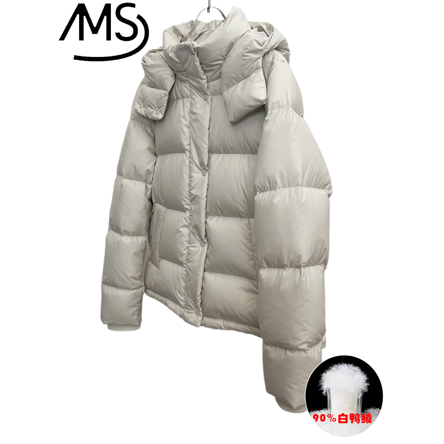 泡芙五格加厚保暖鸭绒羽绒服