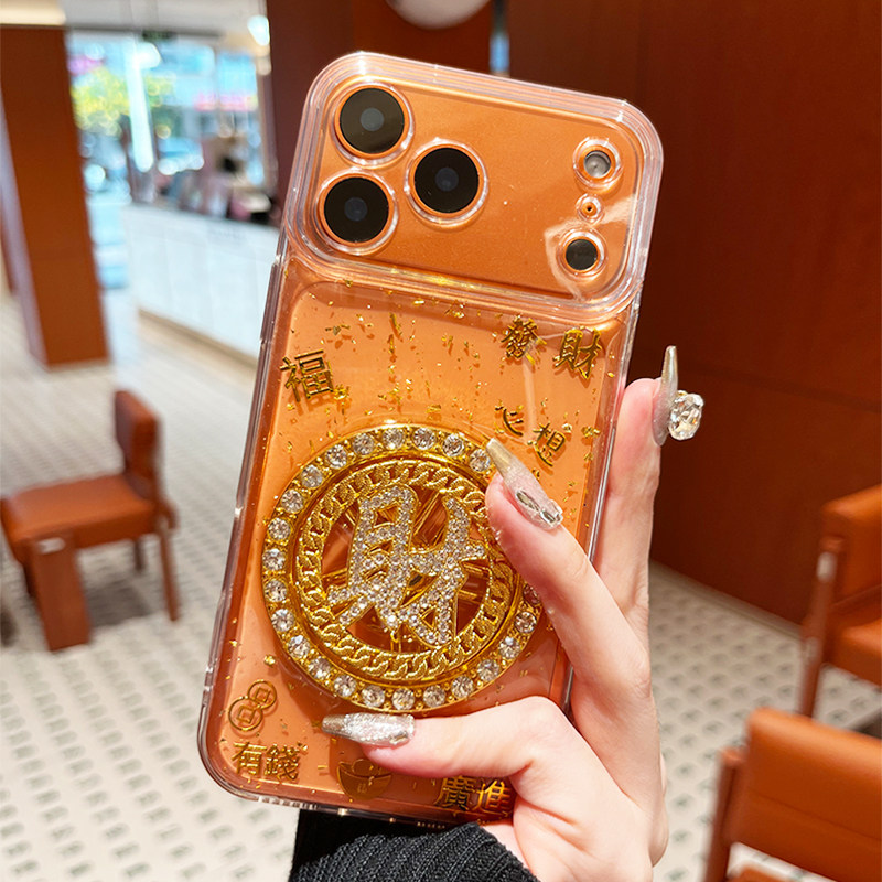 【發财钱字转盘】苹果17手机壳