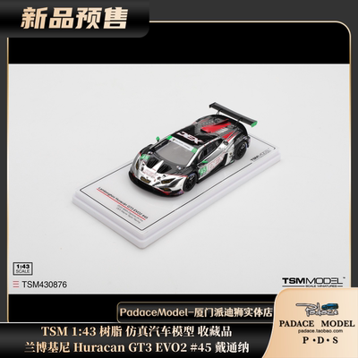 兰博基尼HuracanGT3EVO2#45车模