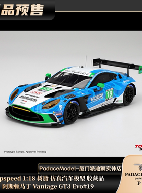 [PDS]Topspeed 1:18 阿斯顿马丁 Vantage GT3 Evo#19 树脂车模