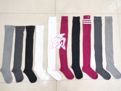 KIYAPEACH顾 【原创】洋气针织紧身过膝袜瑜伽健身防滑女大腿袜