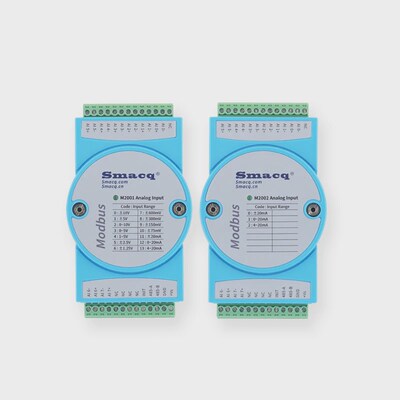 现货Modbus采集模块M2000模拟量4-20mA电压电流输入转TCP网口RS48