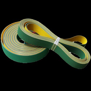 精选黄绿尼龙片基带纺织龙带弹力带锭带橡胶高速同步带传动带防静