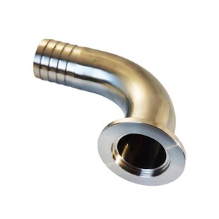 包邮304不锈钢90度真空KF弯头宝塔皮管接头 卡箍软管水嘴防滑快装