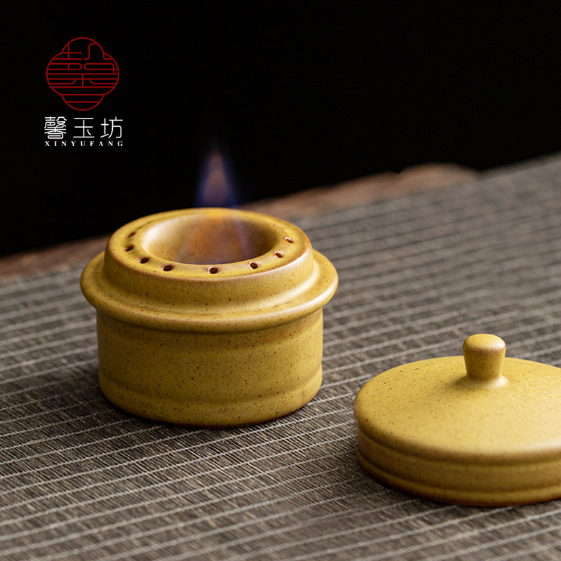 陶瓷酒精灯围炉煮茶器免灯芯户外便携小火炉防爆酒精炉家用烤肉
