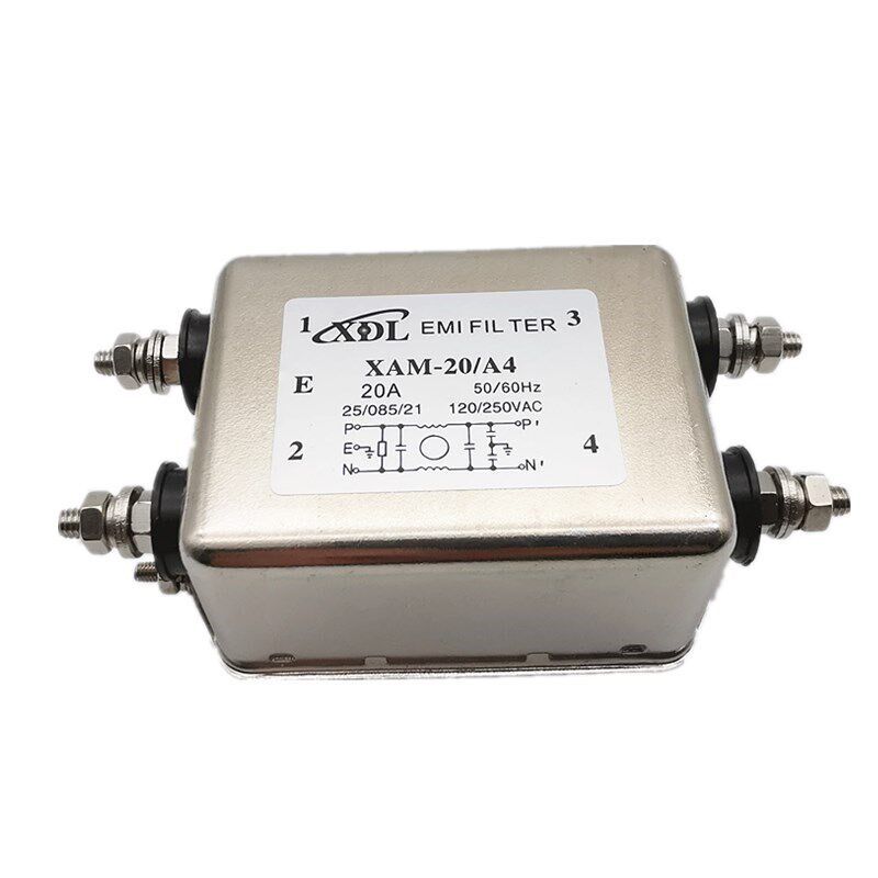 抗躁音抗干扰电源滤波器  XAM-20-A4 20A 10A 开关电源线滤波器