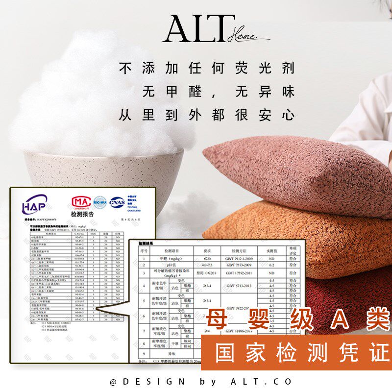 精选a类母婴级高端红色沙发抱枕套不含芯客厅轻奢高级感靠垫毛绒