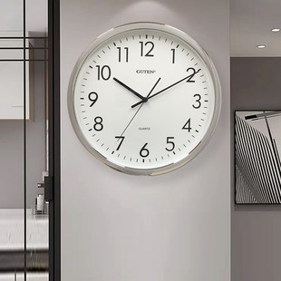 精选金钟宝挂钟客厅卧室静音钟表餐厅家用装饰创意挂墙时钟简约石