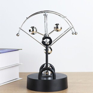 精选磁悬浮混沌摆永动机摆件创意永动仪牛顿摆球撞球碰碰球家居工