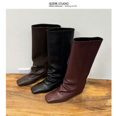 泓阳琳~内增高长筒靴骑士长靴