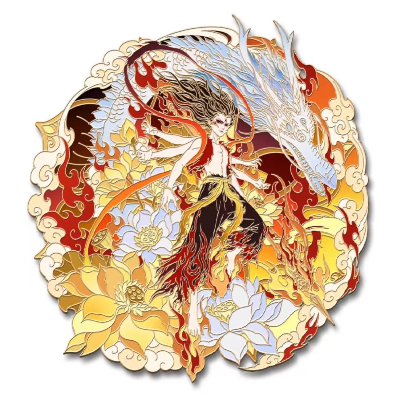 哪吒之魔童闹海周边金属高颜值