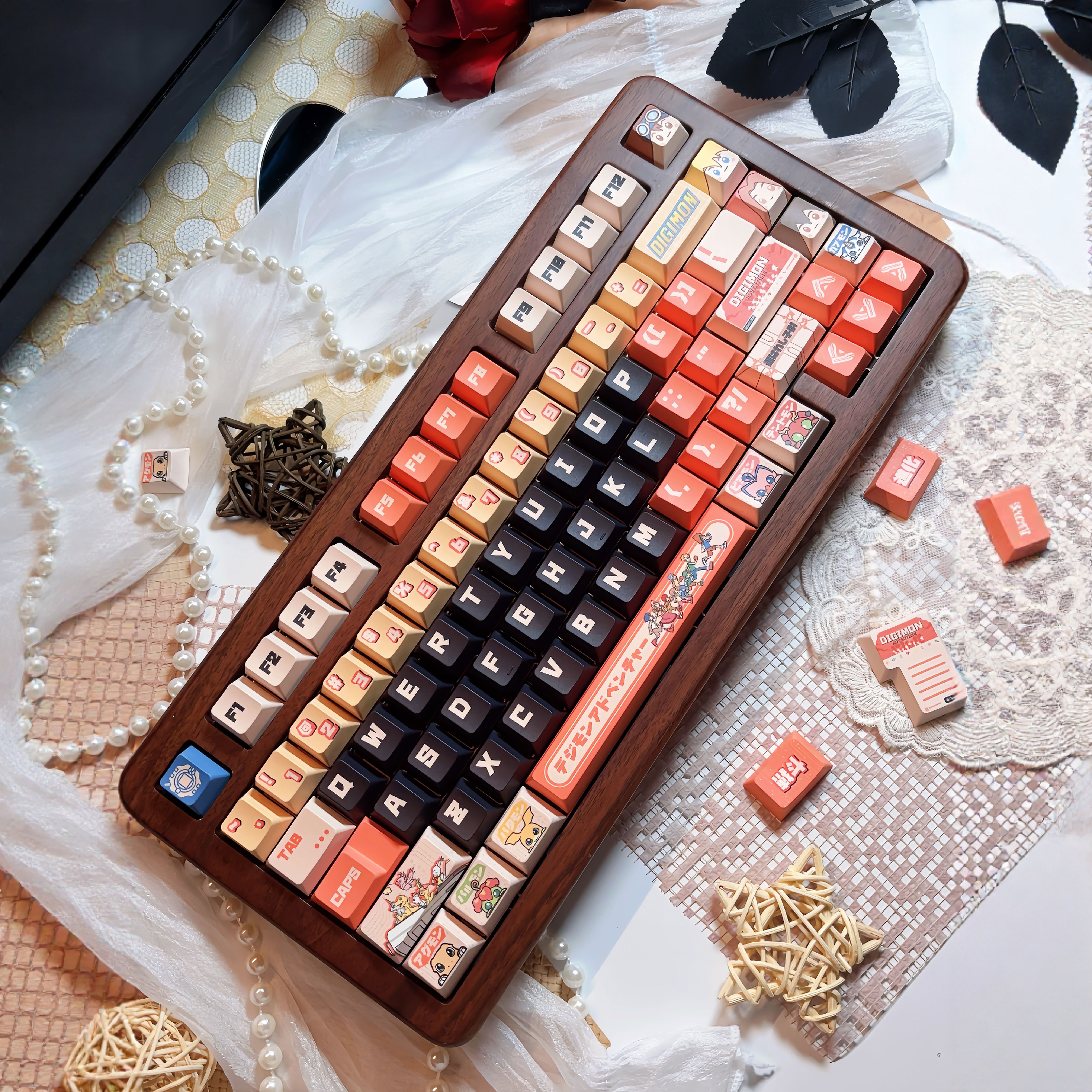 被选召的孩子数码宝贝初代键帽原厂高度PBT个性化适配漫画键盘帽,电脑硬件/显示器/电脑周边,键帽,淘宝优惠券,粉丝福利购,淘宝优惠卷