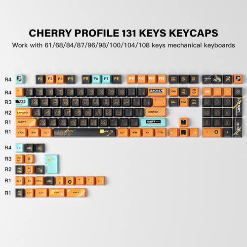速度7wooting适用pbt7潮流键帽