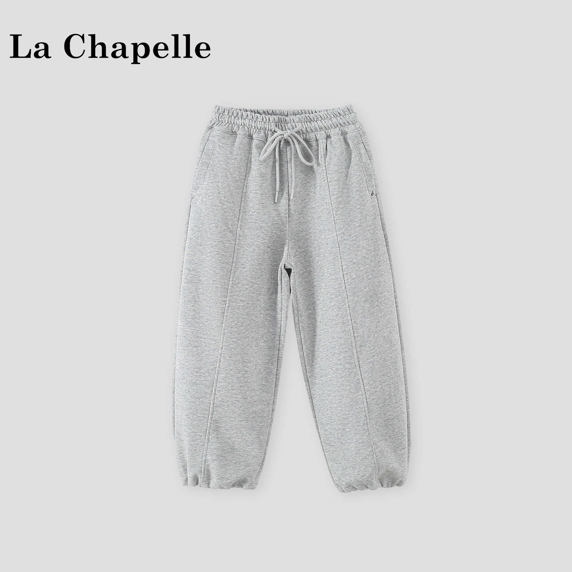 拉夏贝尔女童运动裤2026春季新款儿童休闲束脚卫裤春秋外穿打底裤