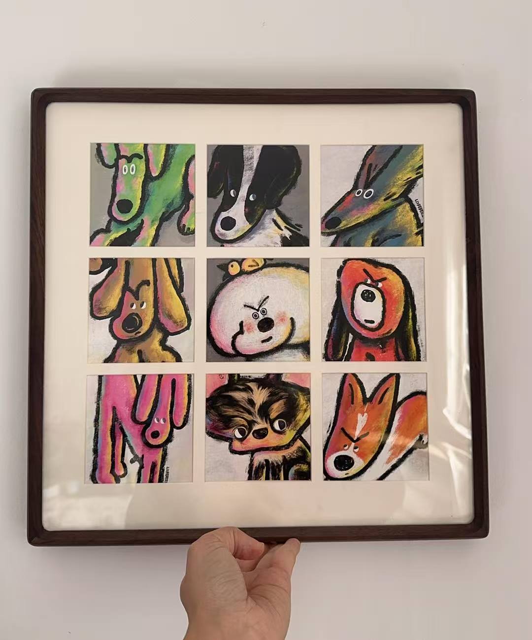 九宫格装饰画 阿刀和100只小狗