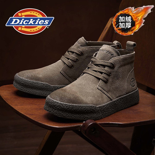 Dickies男加绒防滑中帮雪地靴