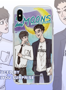 星曜日惊喜原创Beam&Forth泰剧逐月之月手机壳适用于苹果/华为/OPPO/VIVO/一加/三星