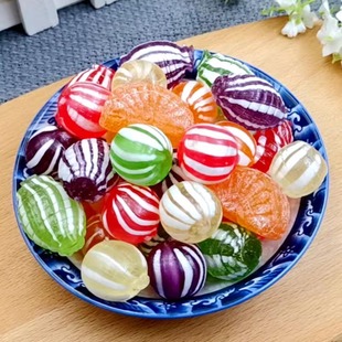 7080后经典 水果糖光腚糖球硬糖喜糖橘子瓣糖 童年回忆零食东北老式