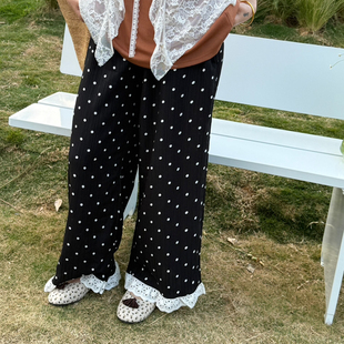 MINI.J 9920 26年夏上新波点显瘦百搭韩系休闲裤