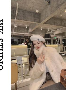 【WK】“冬日托卡”西班牙进口直毛托斯卡纳羊皮毛一体外套 K1226