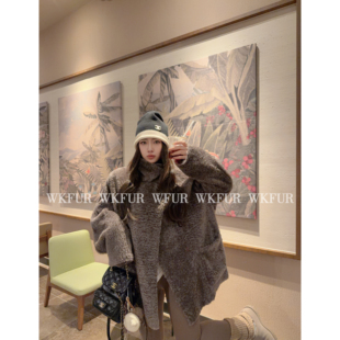 南非进口LACON拉贡双穿羊皮毛一体外套 半熟冬日 K61130