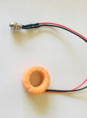 LED电流感应器 电路通断测线仪 通电感应模块 通电发光的互感器模