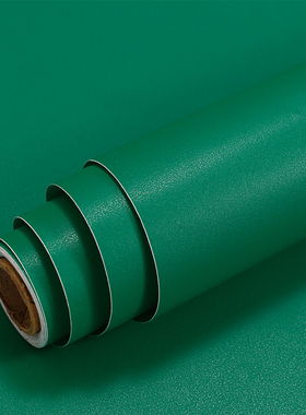 墨绿色深绿墙纸自粘北欧纯色贴纸清新自然简约卧室客厅背景墙壁纸