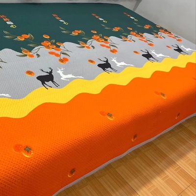 多功能炕盖三层夹棉榻榻米床盖双人床单农村炕垫双面两用铺盖