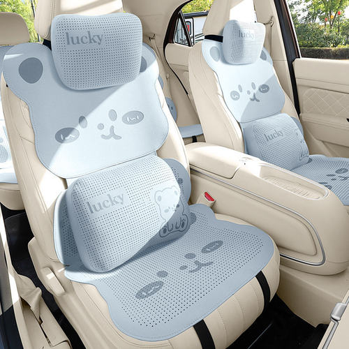 特斯拉model3 modely modelxmodels单片可爱呆熊女生汽车坐垫