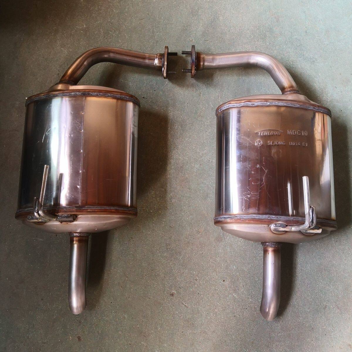 08 09 10 11 12款天籁2.0 2.5后节409钢汽车排气管消声器消音器